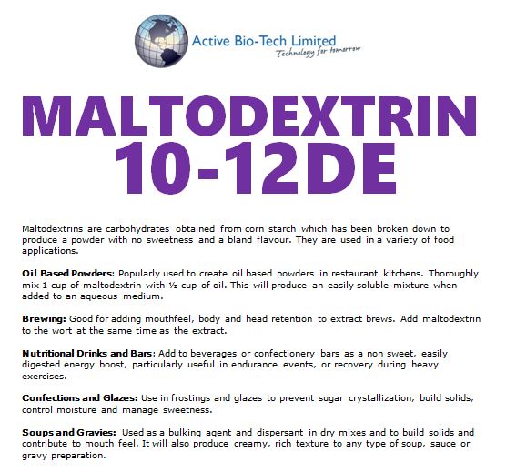 Maltodextrin 10-12DE